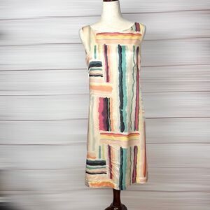 Gerard Darel Cotton Silk Blend Sleeveless Shift Dress size 38 US 6